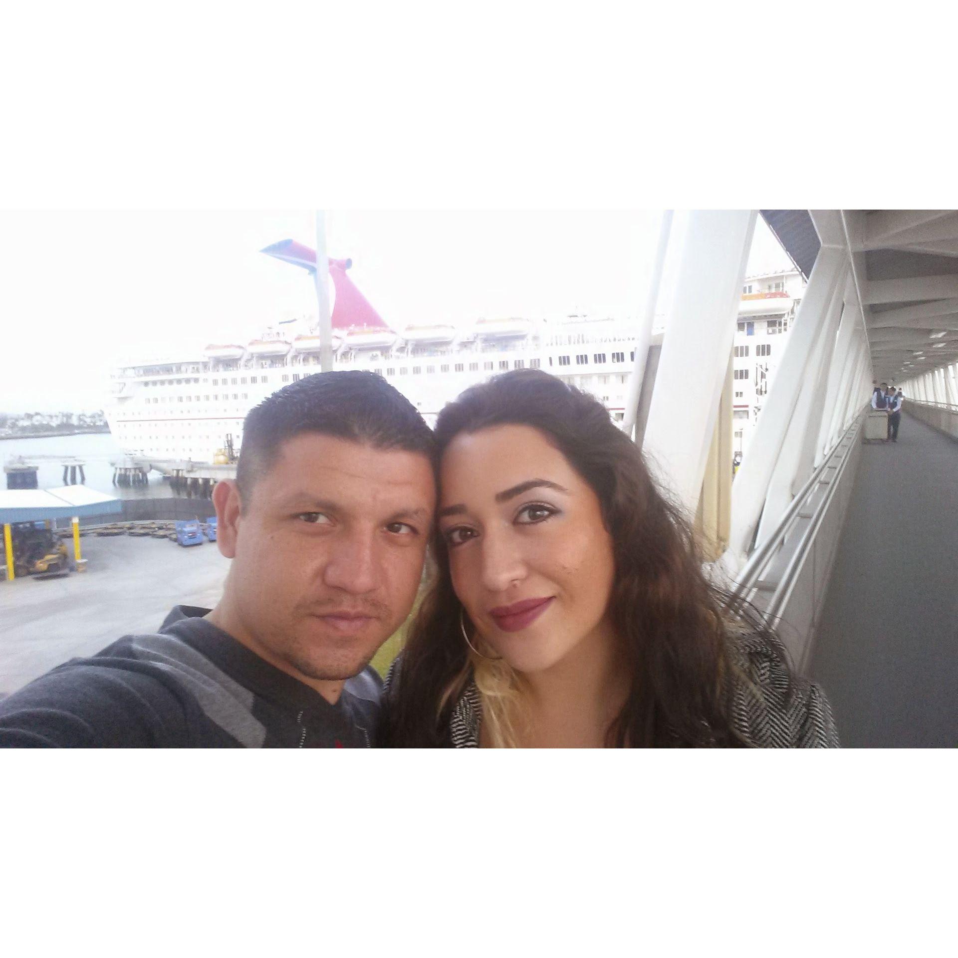 Our first cruise together, out of the LBC