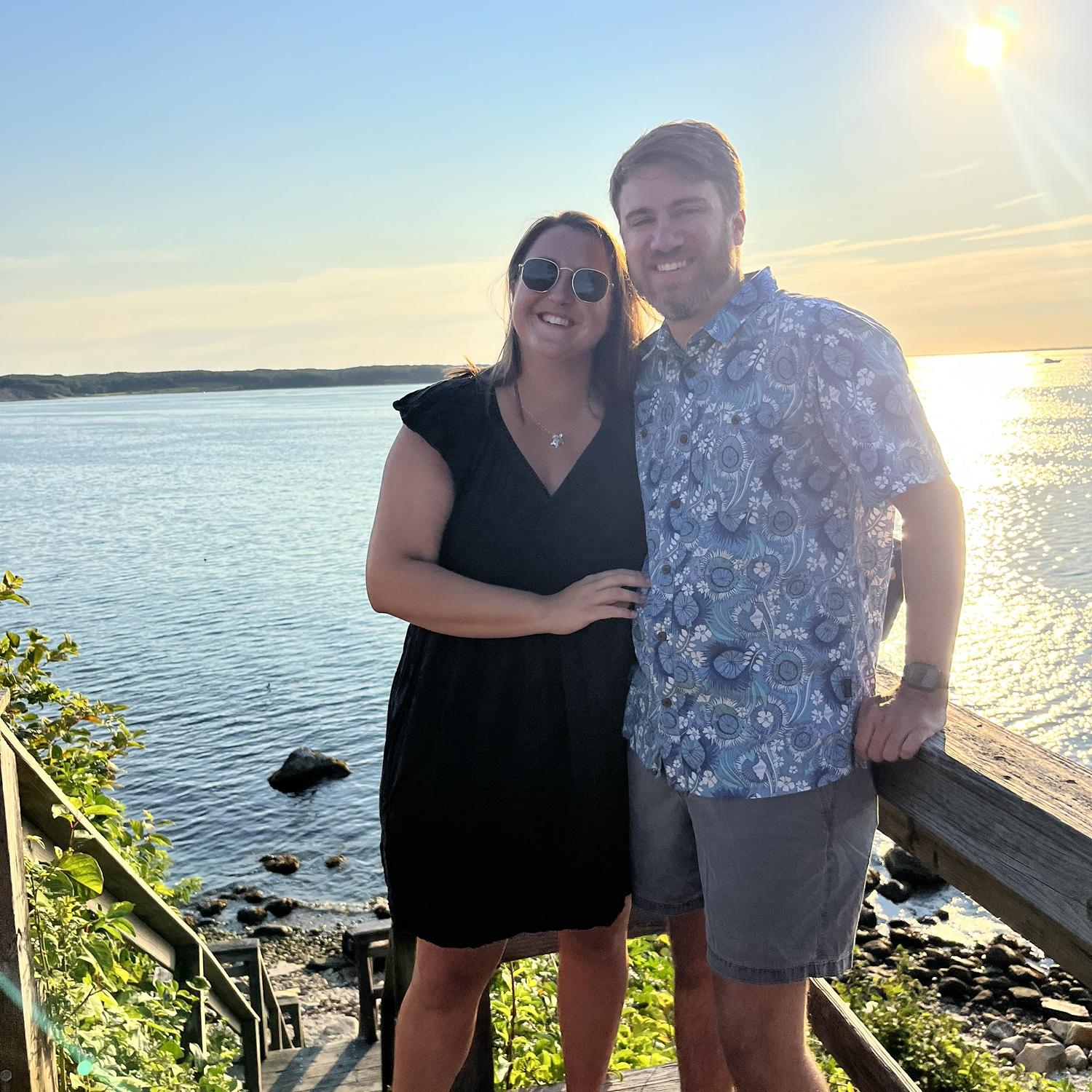 Montauk, NY - August 2024, approximately 25 minutes before we got engaged!