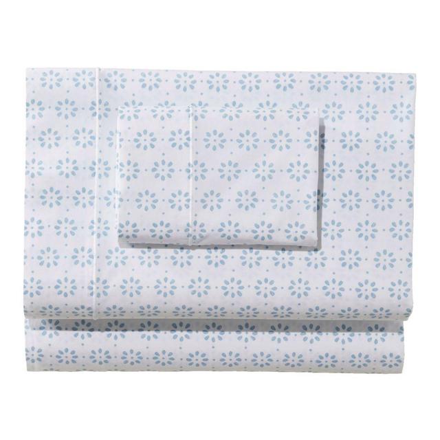 Sunwashed Percale Sheet Collection, Print