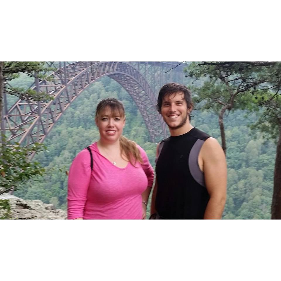 My forever adventure partner at the New River Gorge, WV - 2016
