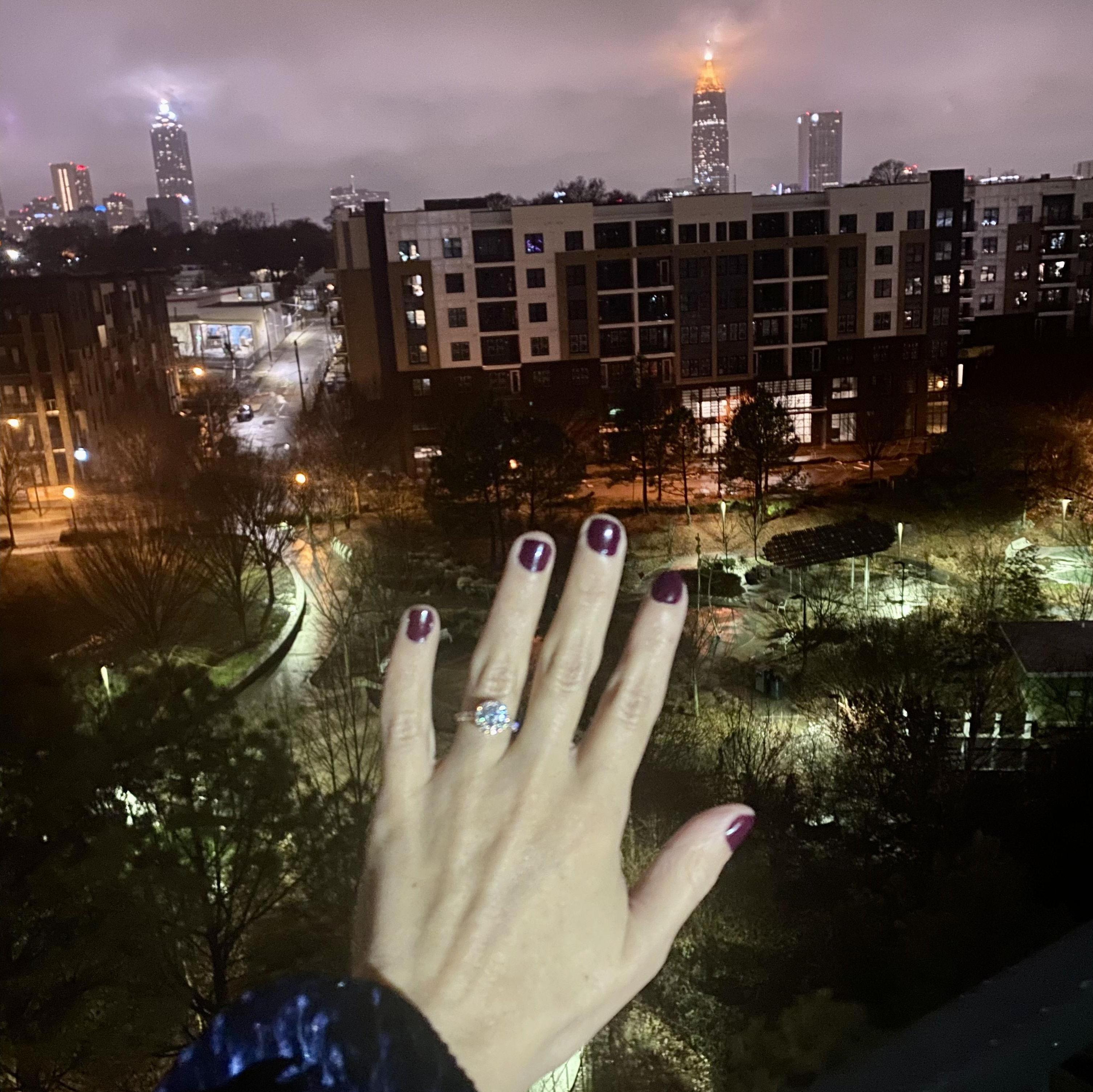 The night we got engaged!