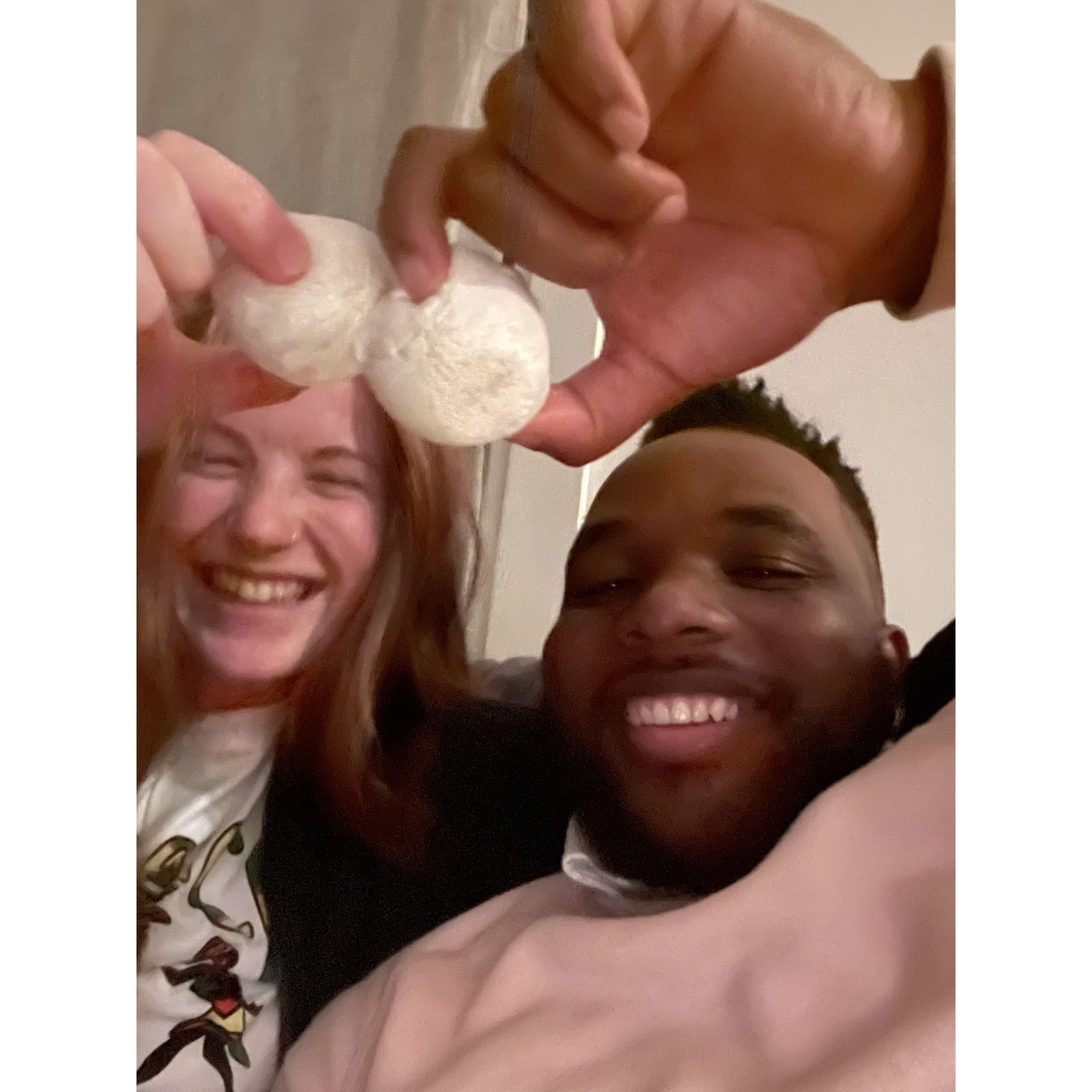 Camille got Jalen hooked on Mochi