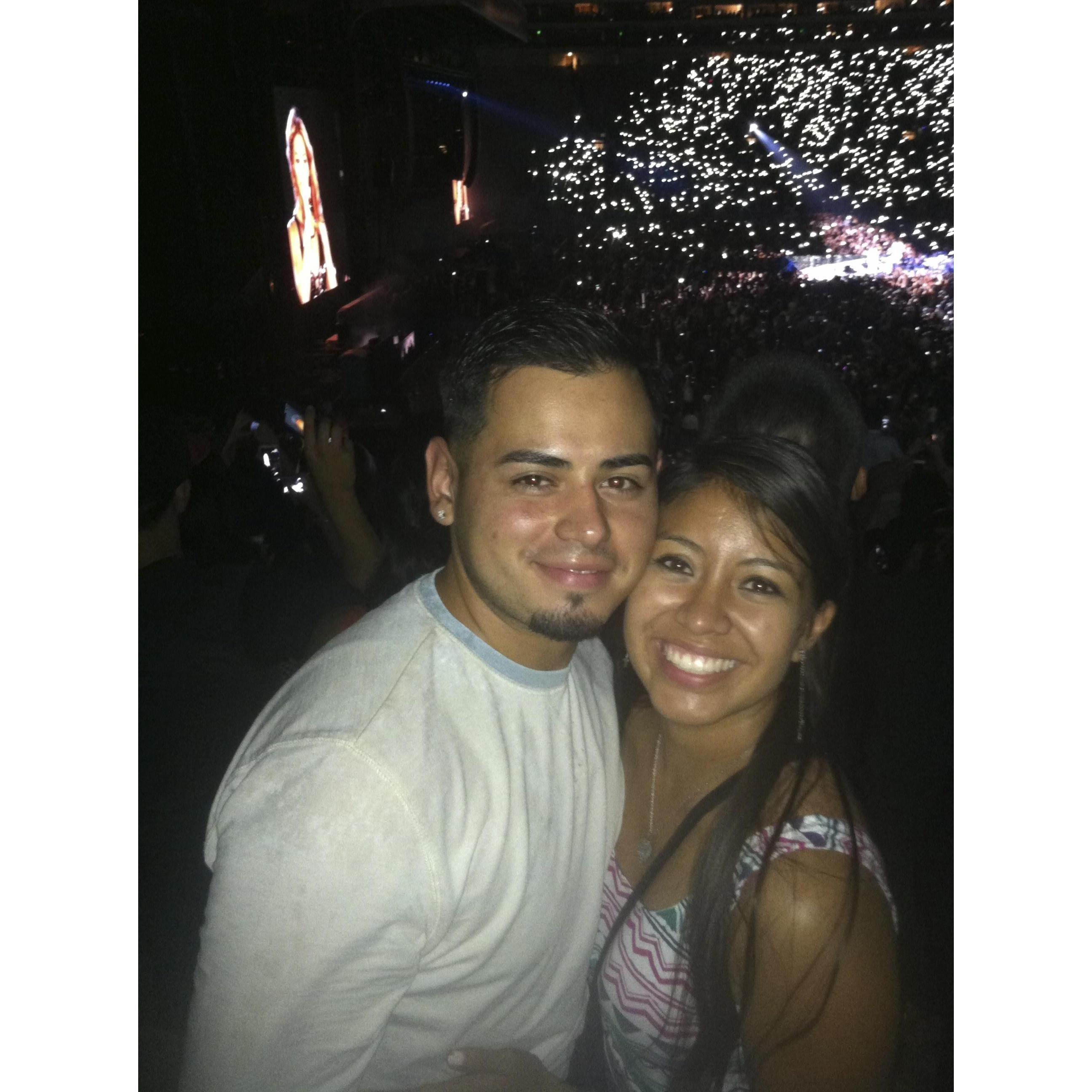 Beyonce-On-the Run Tour. Can you see how excited Nancy is! 2014