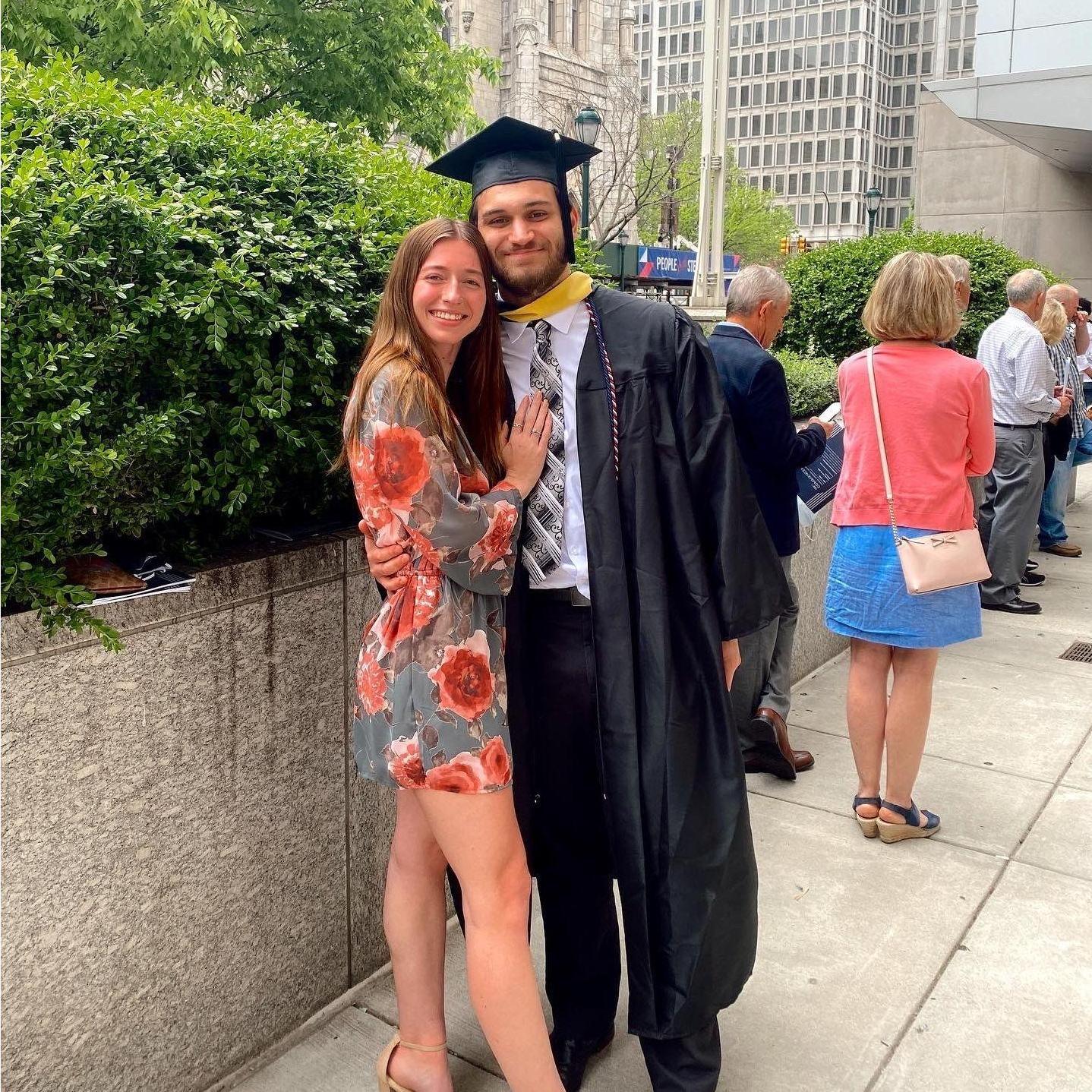 Dom graduates from Thomas Jefferson University with his Bachelor's Degree! (5/12/22)