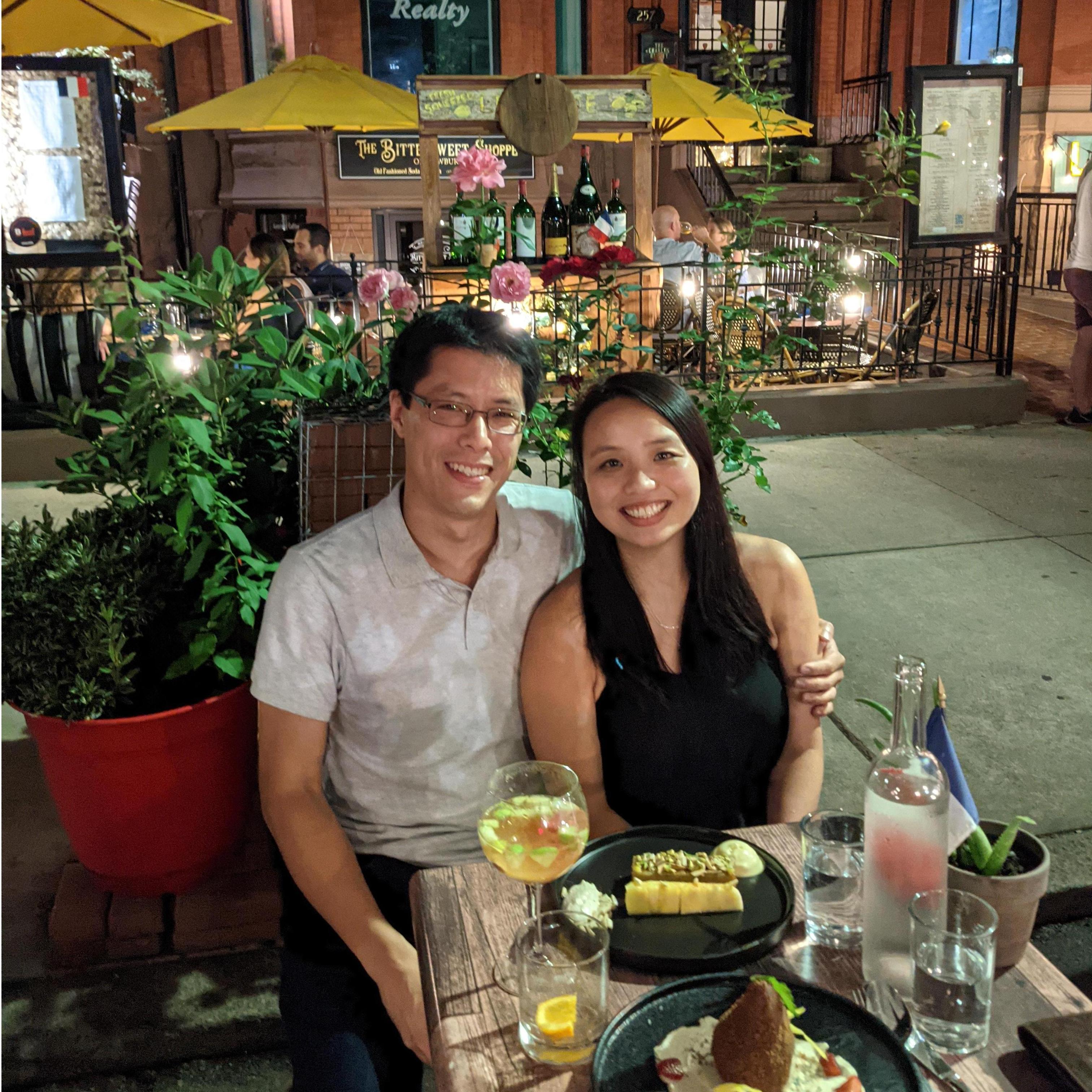 Our engagement dinner <3