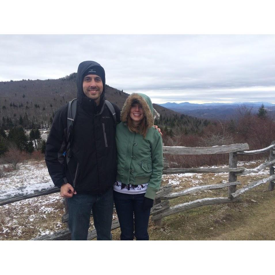 Our first trip to Grayson Highlands and the first time we ever went hiking together. This is the inspiration for our wedding venue!