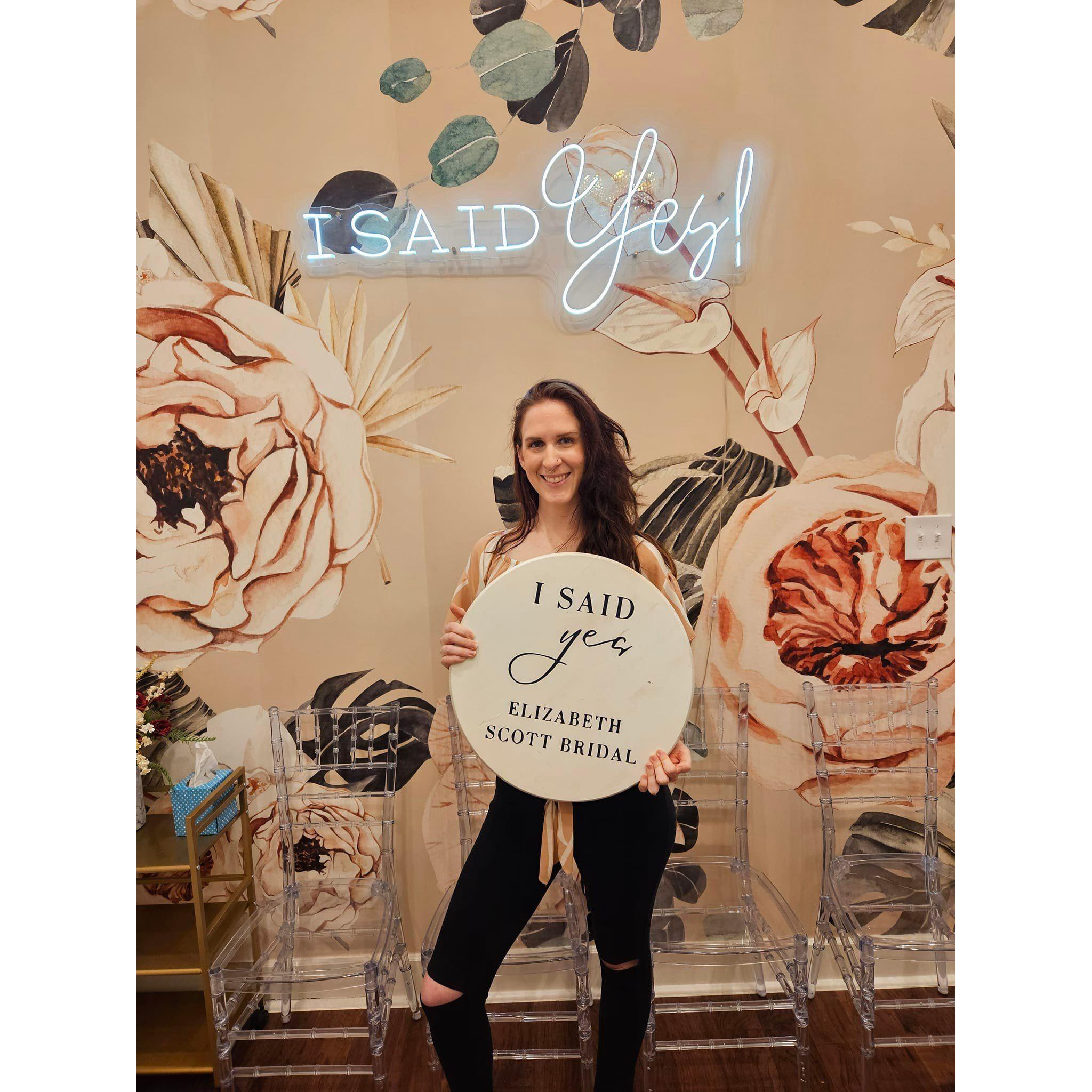 I picked out my dress!!