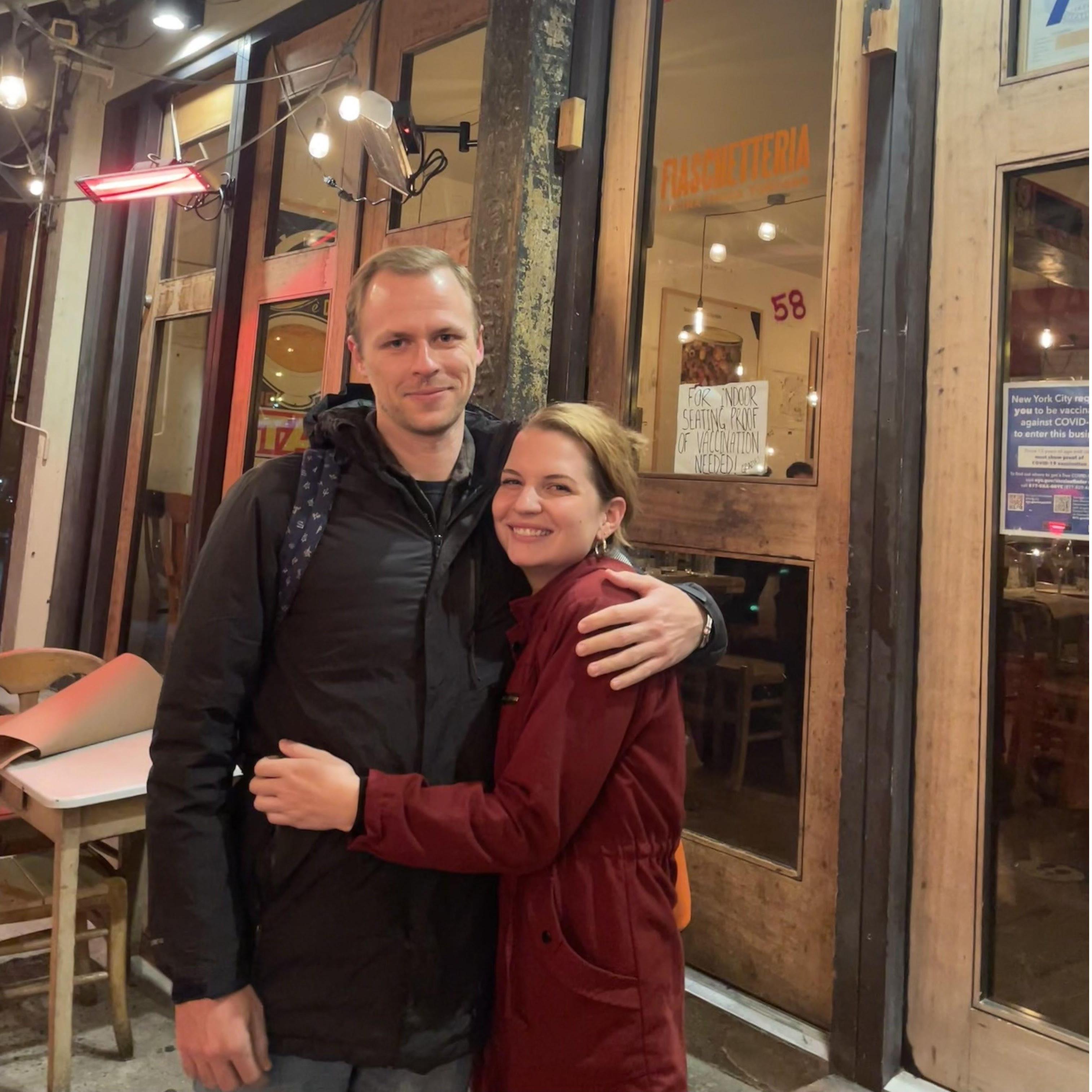 NYC, Fall 2021. Celebrating the news that Jack passed the New York bar exam!