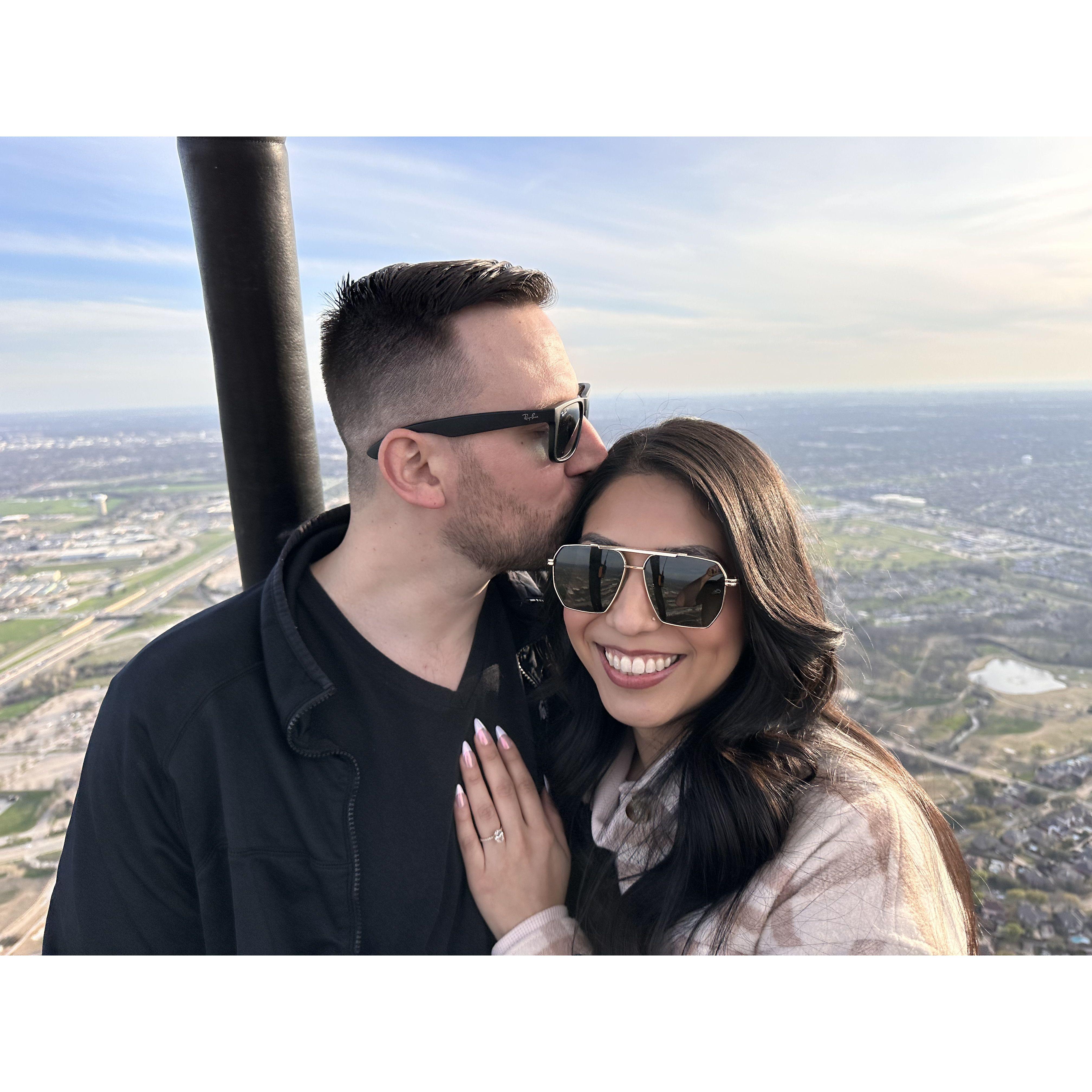 She obviously said "YES"!