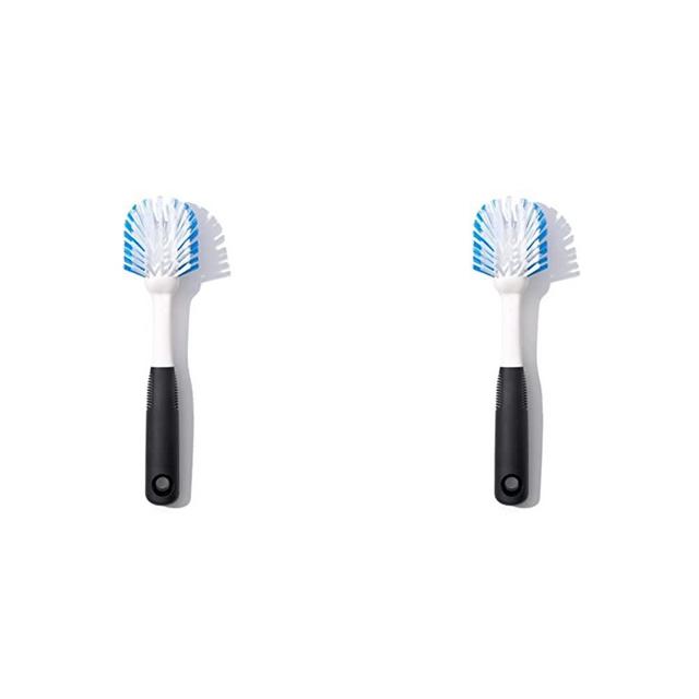 OXO Good Grips Dish Brush, White/Black (Pack of 2)