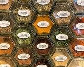 10 Large Magnetic Spice Jars | Magnetic...