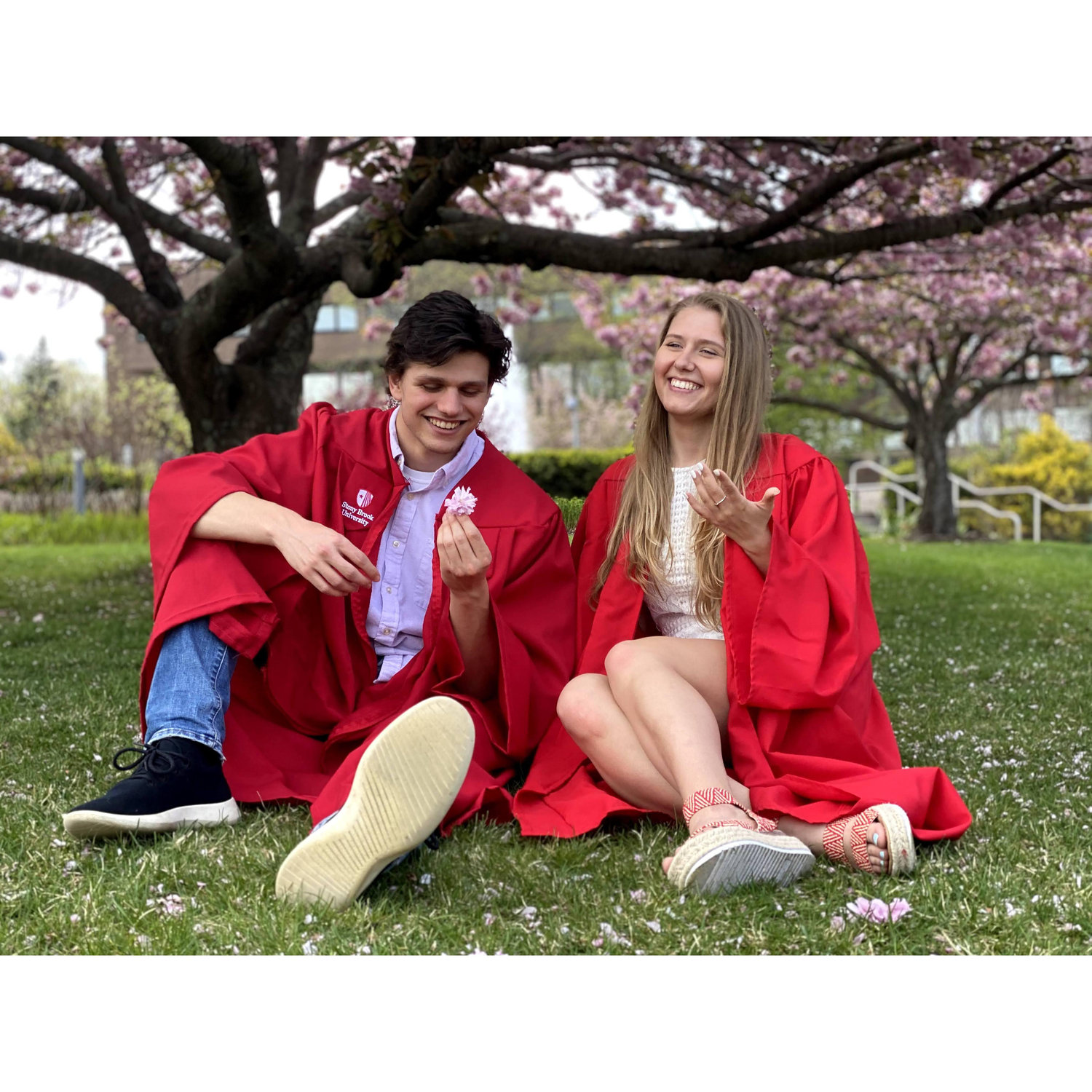 May 2021. Britney's Undergrad and Nick's Masters Graduations from Stony Brook