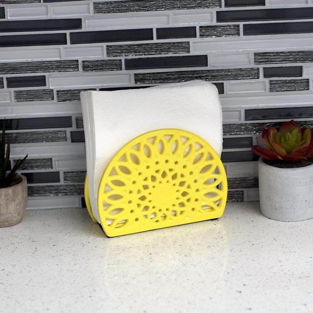 Zeller Sunflower Cast Iron Napkin Holder