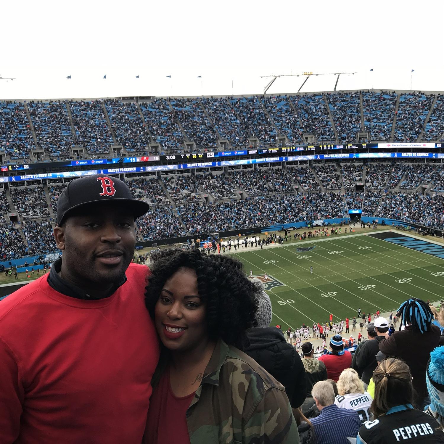 First Football Game Together, Charlotte North Carolina, Circa 2017