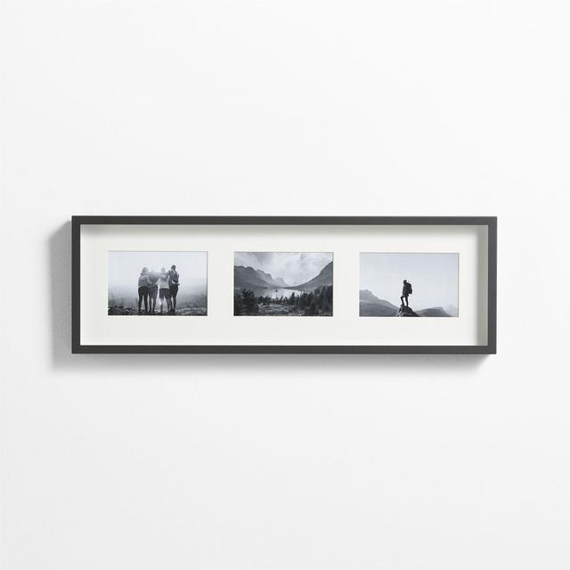 Brushed BlackTriple 4x6 Wall Frame