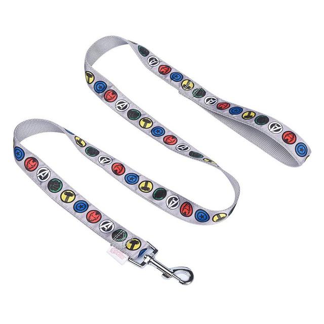 Marvel Comics 6 Foot Dog Leash (72 Inches) for All Dogs | Cute Dog Leash Easily Attaches to Any Dog Collar or Harness for Easy Dog Walks | Officially Licensed Marvel Avengers 6 Ft Dog Leash