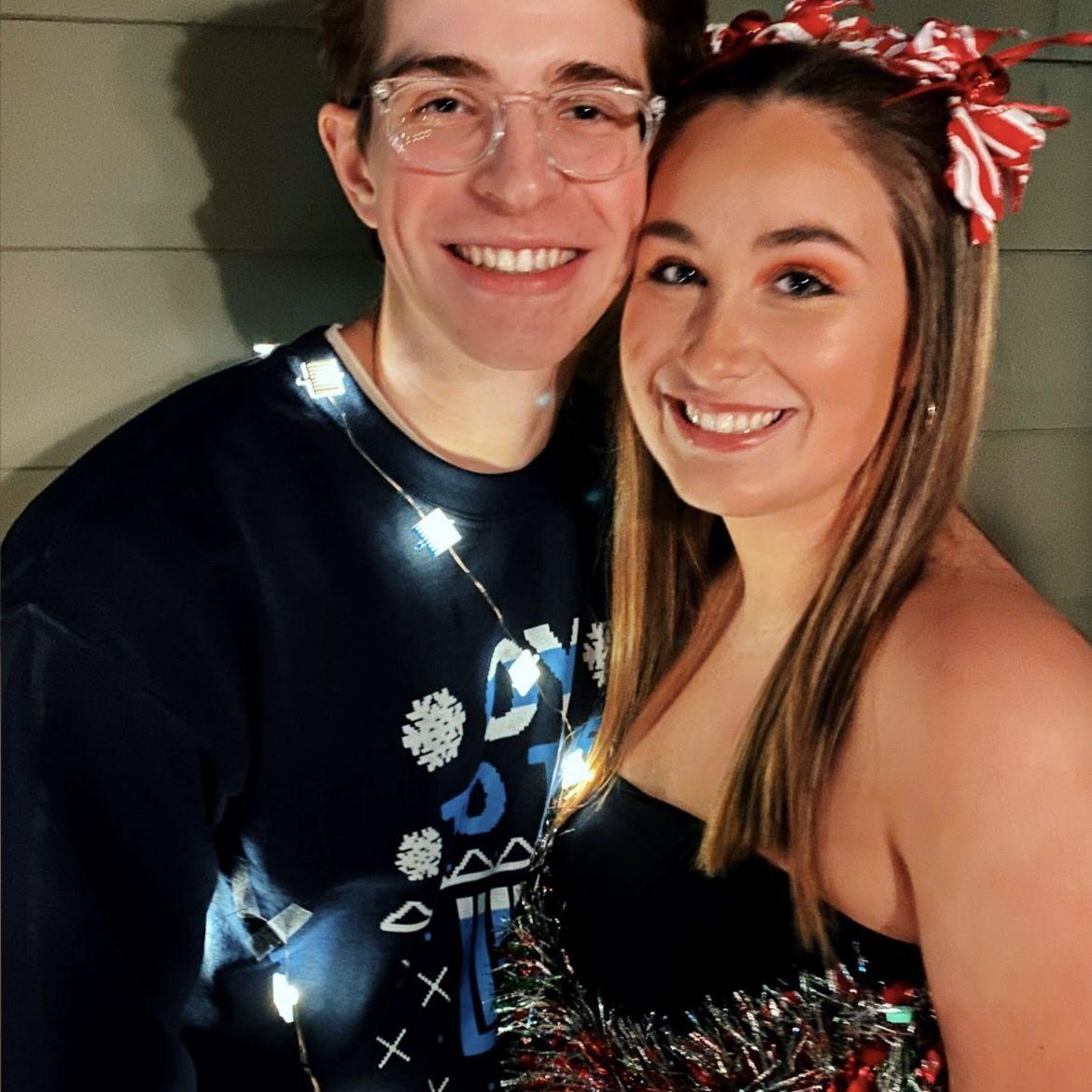 The very beginning. Sara asked Levi to her sororities holiday date party!