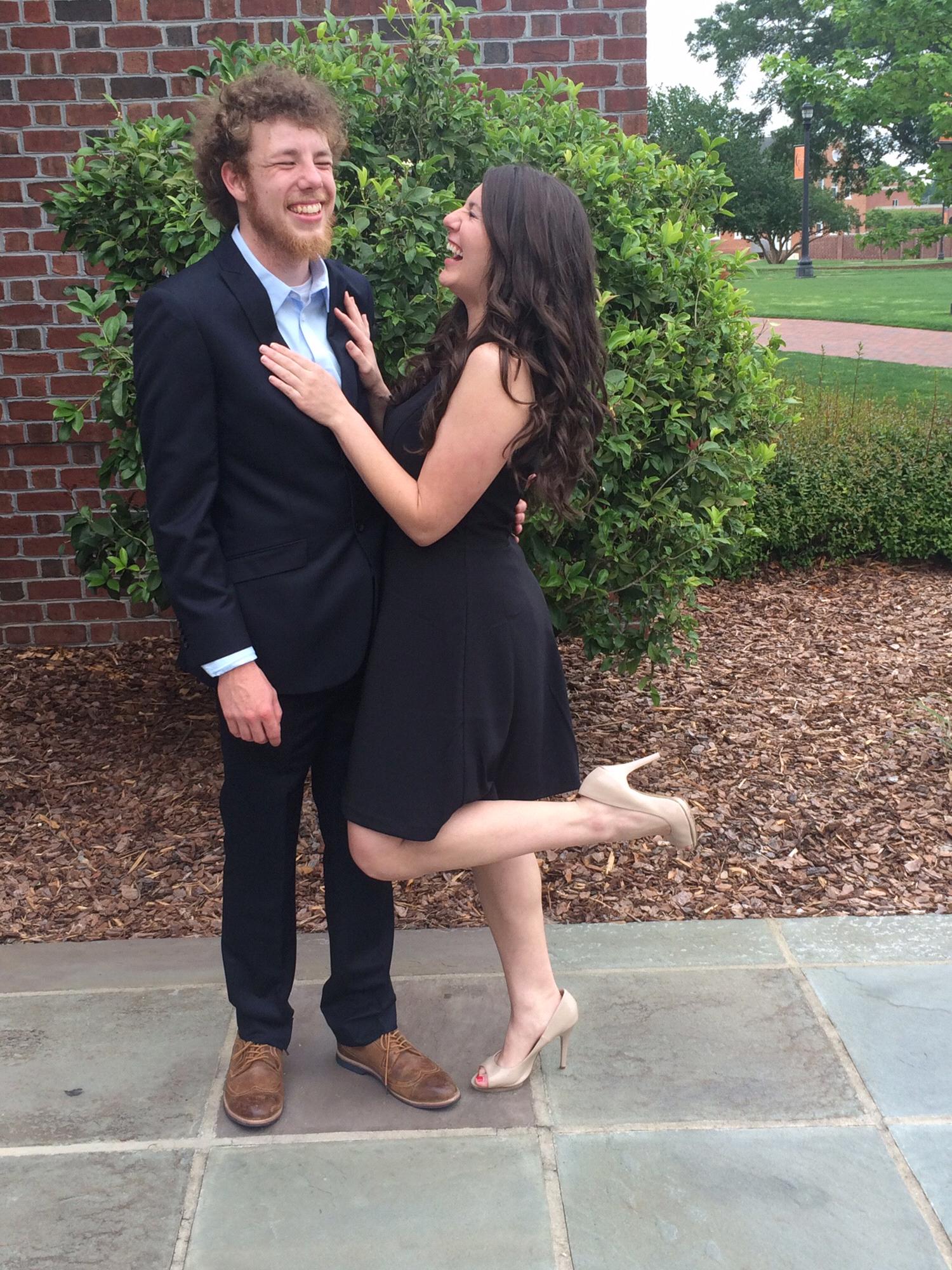 Our first of many wedding photos together!