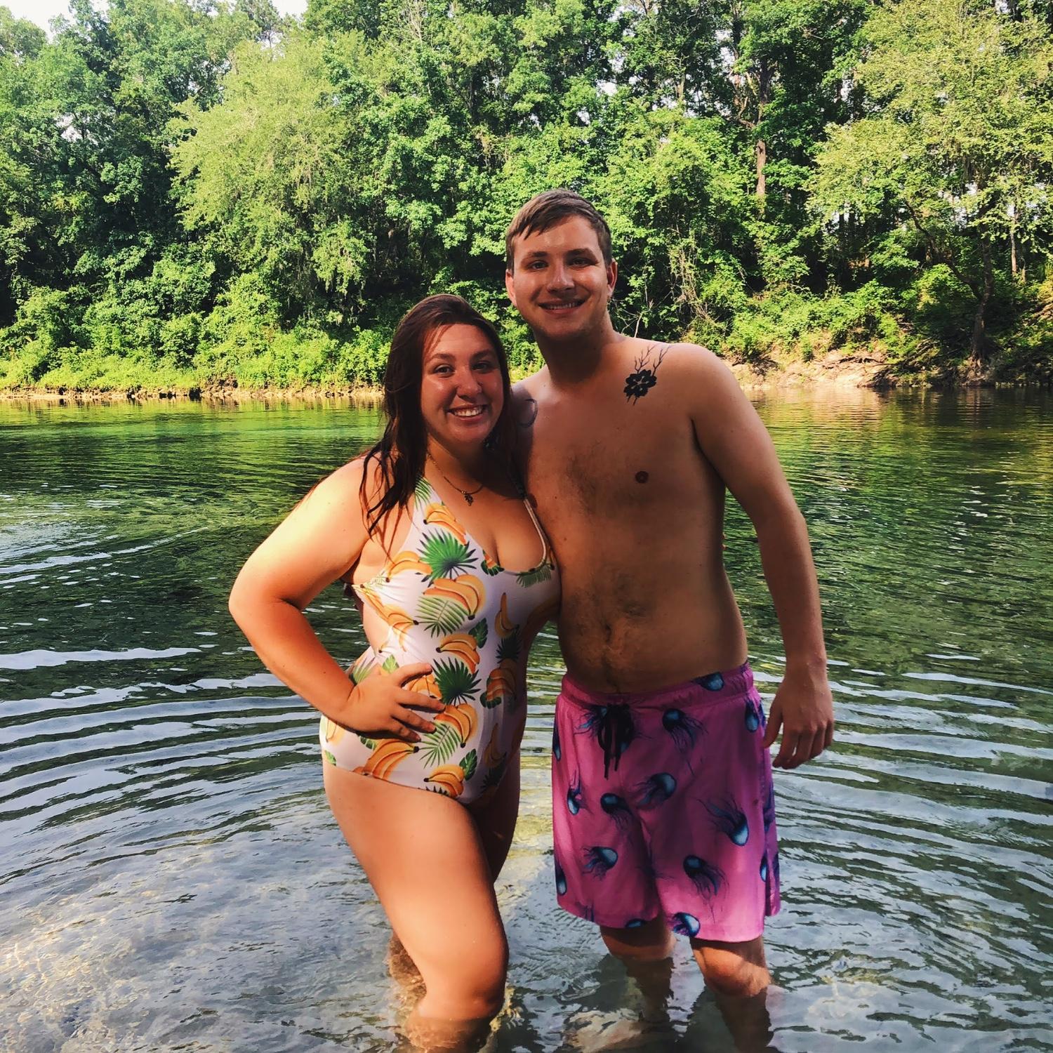 Tiana almost drowned on their first trip to Blue Springs, Madison, Florida.