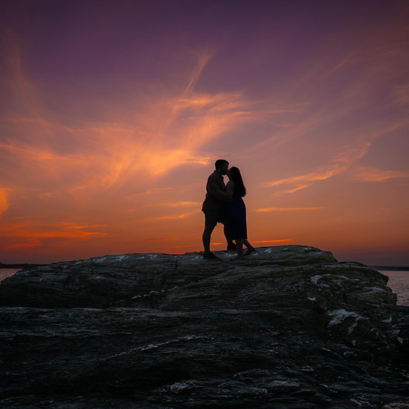 Our engagement photoshoot, sealed with a kiss