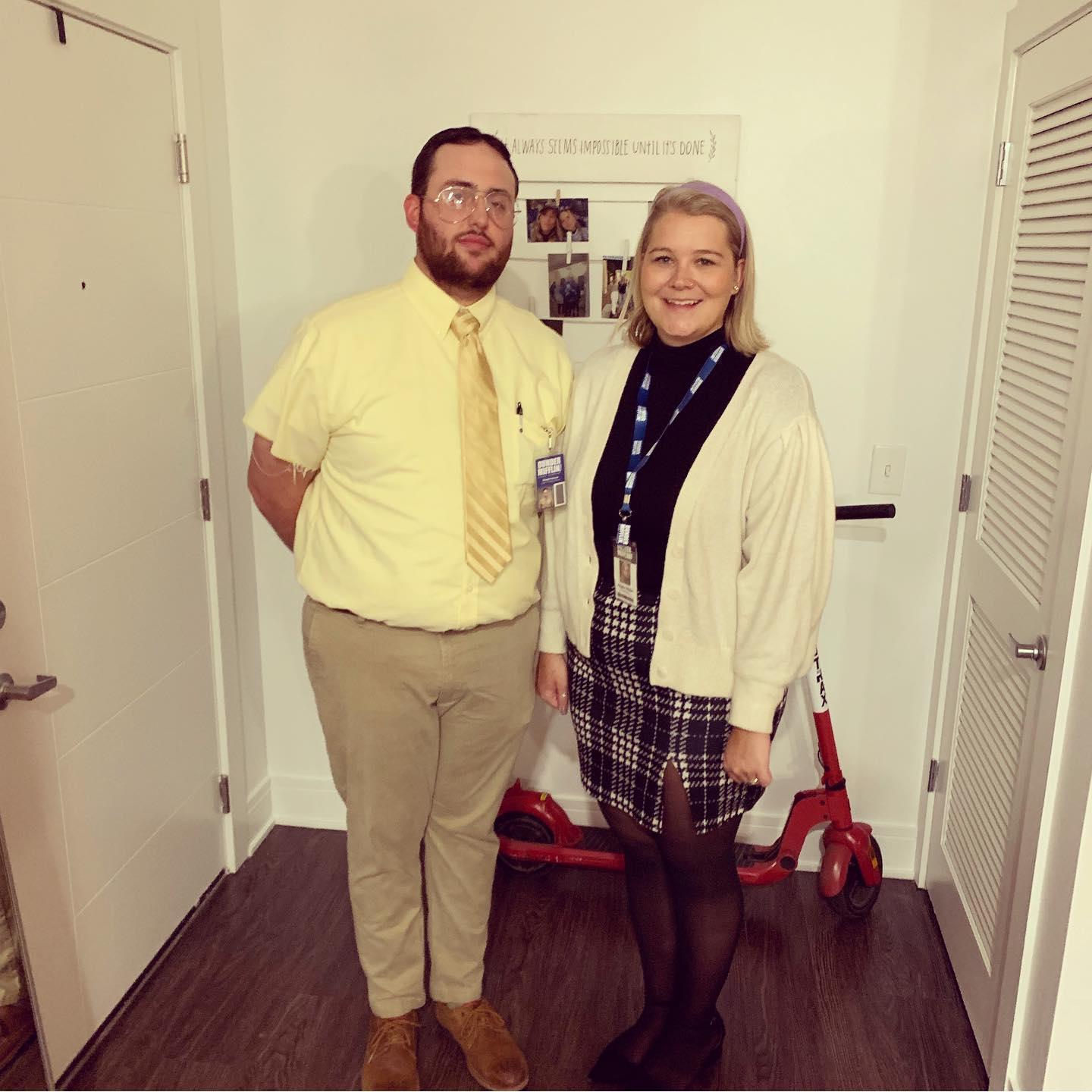 This years Halloween costume: Dwight and Angela from The Office!