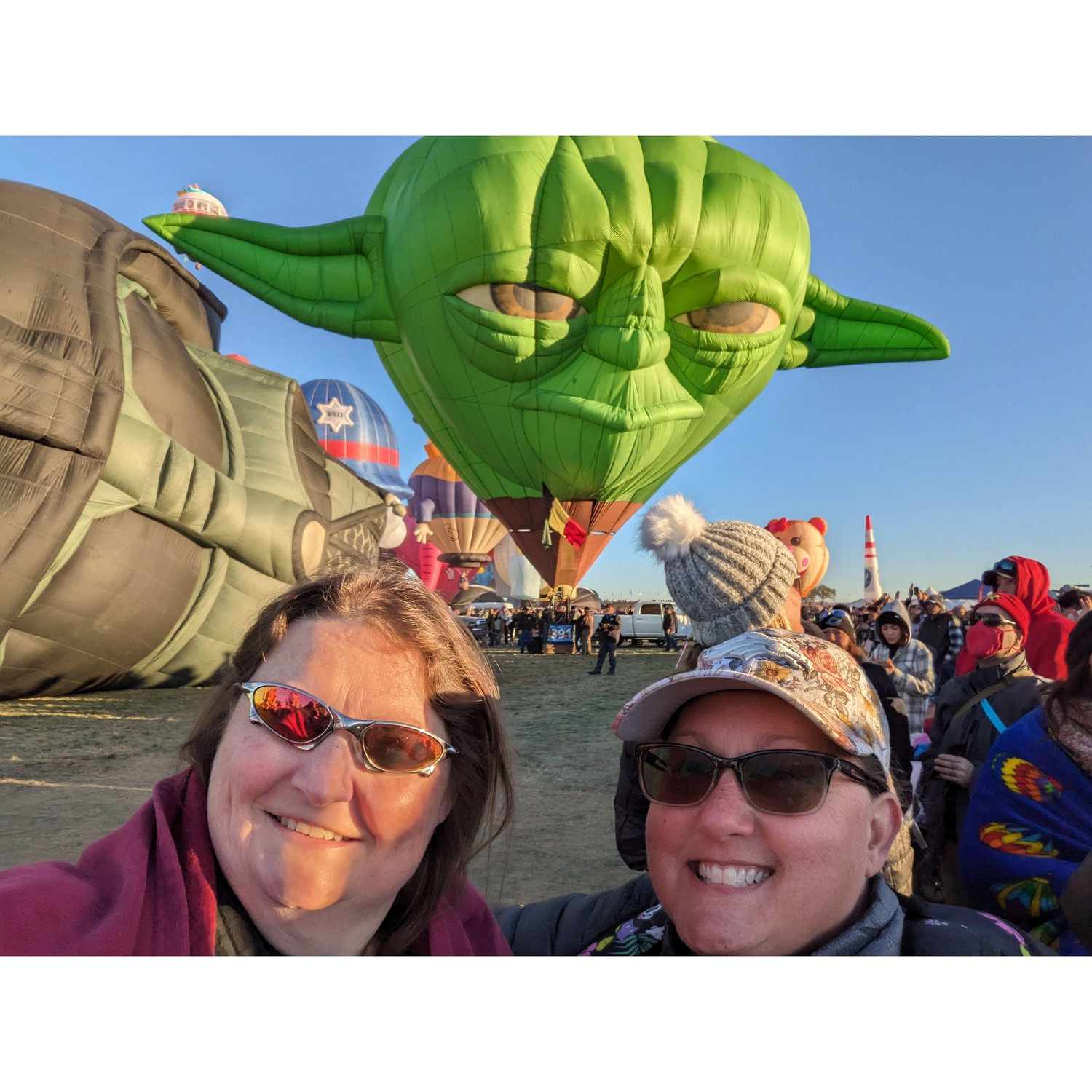 Valerie took Janine to Albuquerque to see the Balloon Fiesta