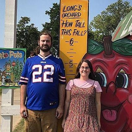 Our heights certainly differ, but we love each other in equal measure!