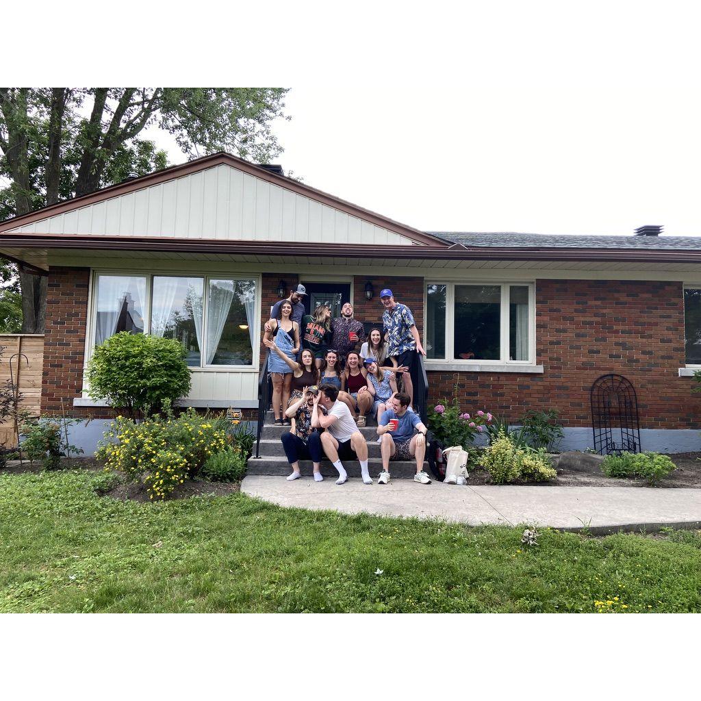 Some of our best memories together were at our house in Ottawa with this crew. "Meet ya at the Corners."