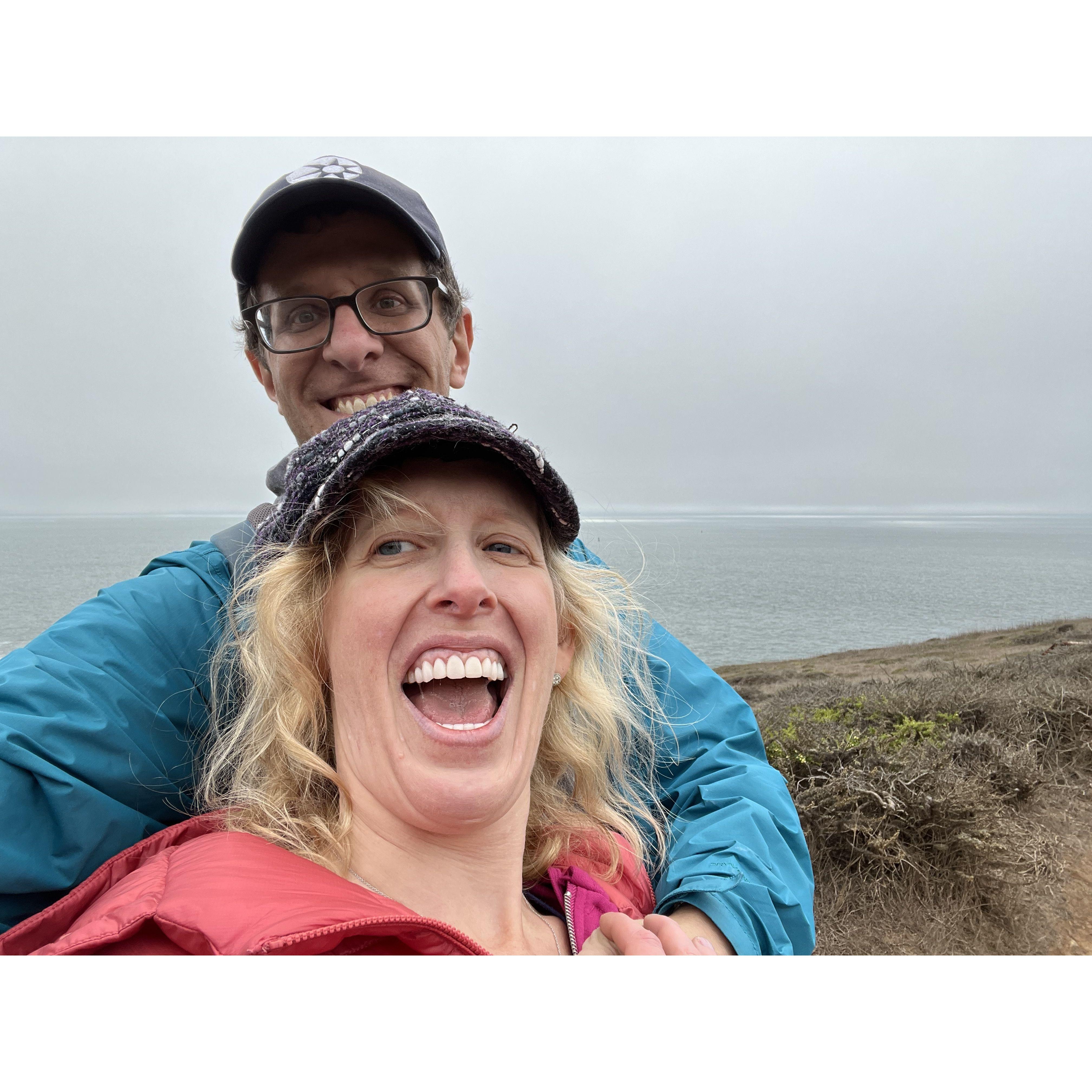 Hiking by the water