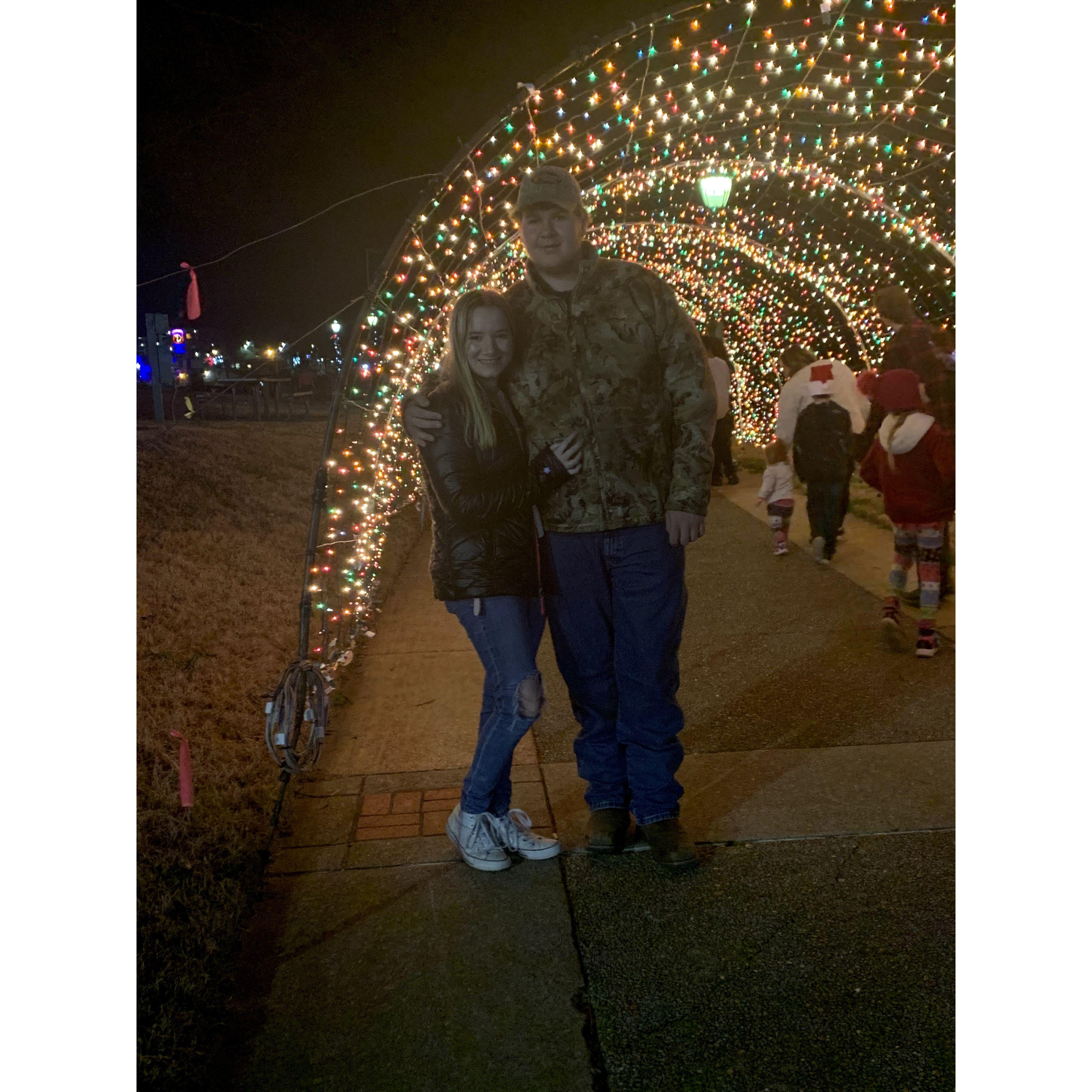 First Christmas lights date! (Dec. 2020)