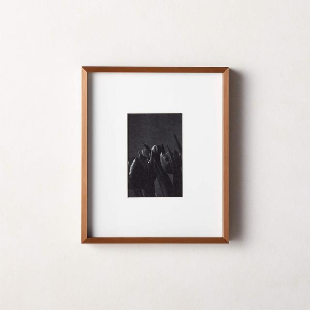 Gallery Brass Picture Frame with White Mat 4"x6"