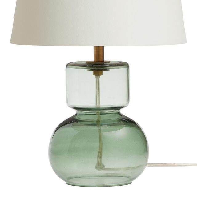 Olivia Green Glass Accent Lamp Base