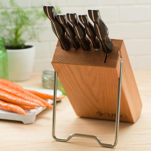 Space Saver Set with Block BLACK KNIVES