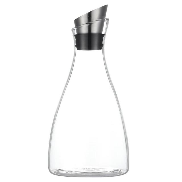 50 Ounces Borosilicate Glass Carafe with Lid, Drip-free Glass Pitcher for Hot/Cold Water, Ice Tea and Lemonade Beverage