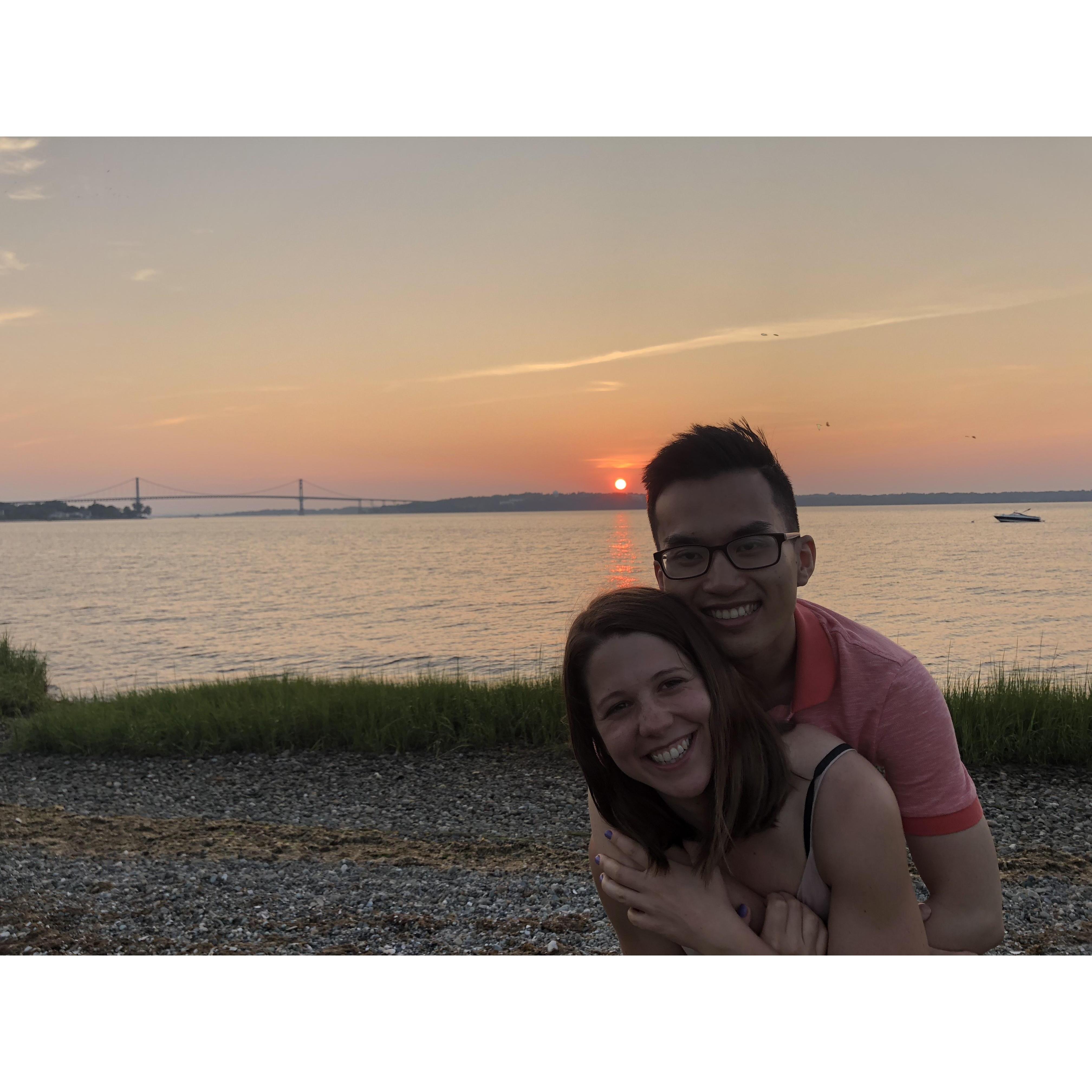 A beautiful sunset somewhere in Connecticut