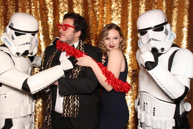 Taken in Athens at AdVic's Holiday party. We were treated like stars and danced the night away! While I look good, Elizabeth looks amazing!