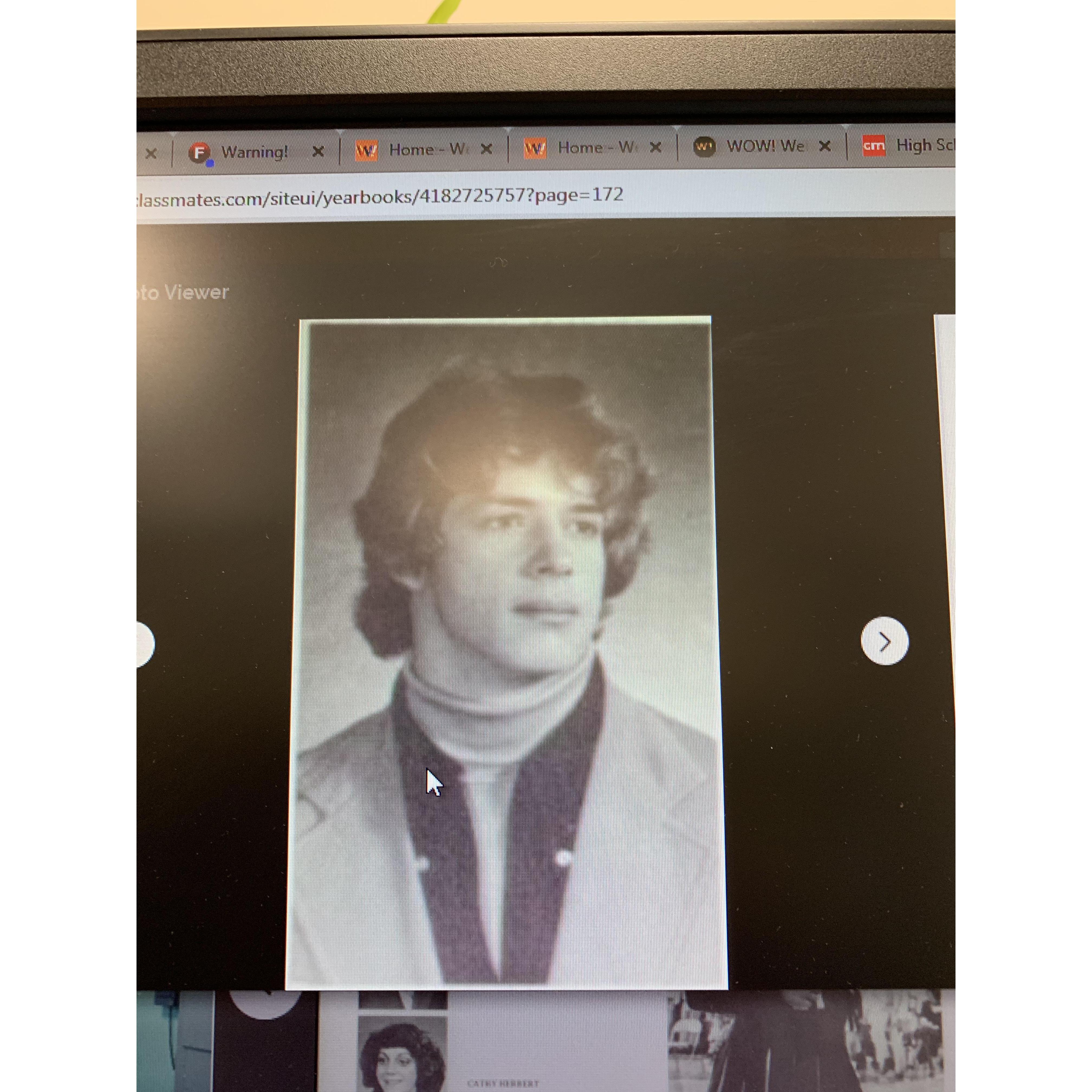 High school EDHS 1979. This is how he looked when I first met him!