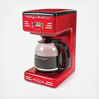 Retro 12-Cup Programmable Coffee Maker