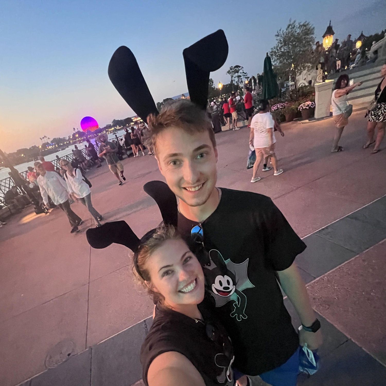 Marcus' first trip to Disney World summer of 24'! And no, I (Cheney) didn't have to beg him to match with me. He's a keeper!