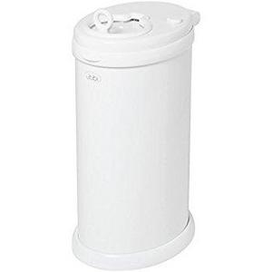 Ubbi Locking Diaper Pail, White
