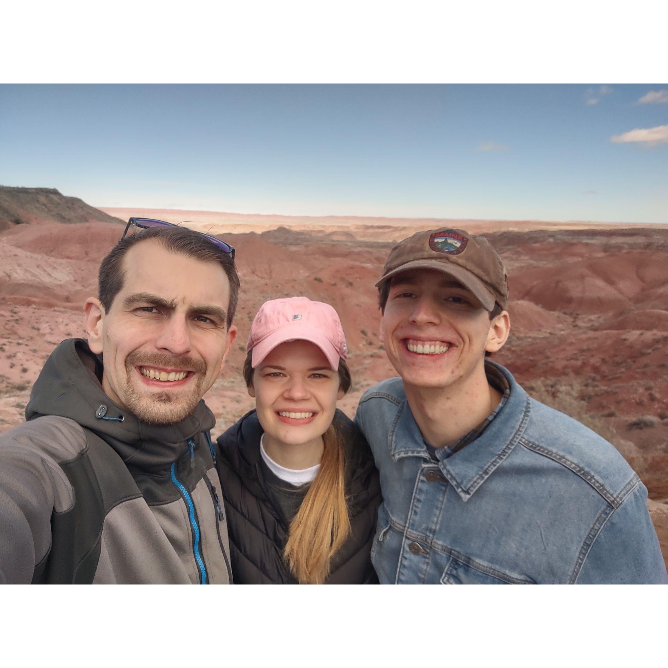 Running from snowstorm to find some Petrified wood. | Adamana, AZ (Feb '23)