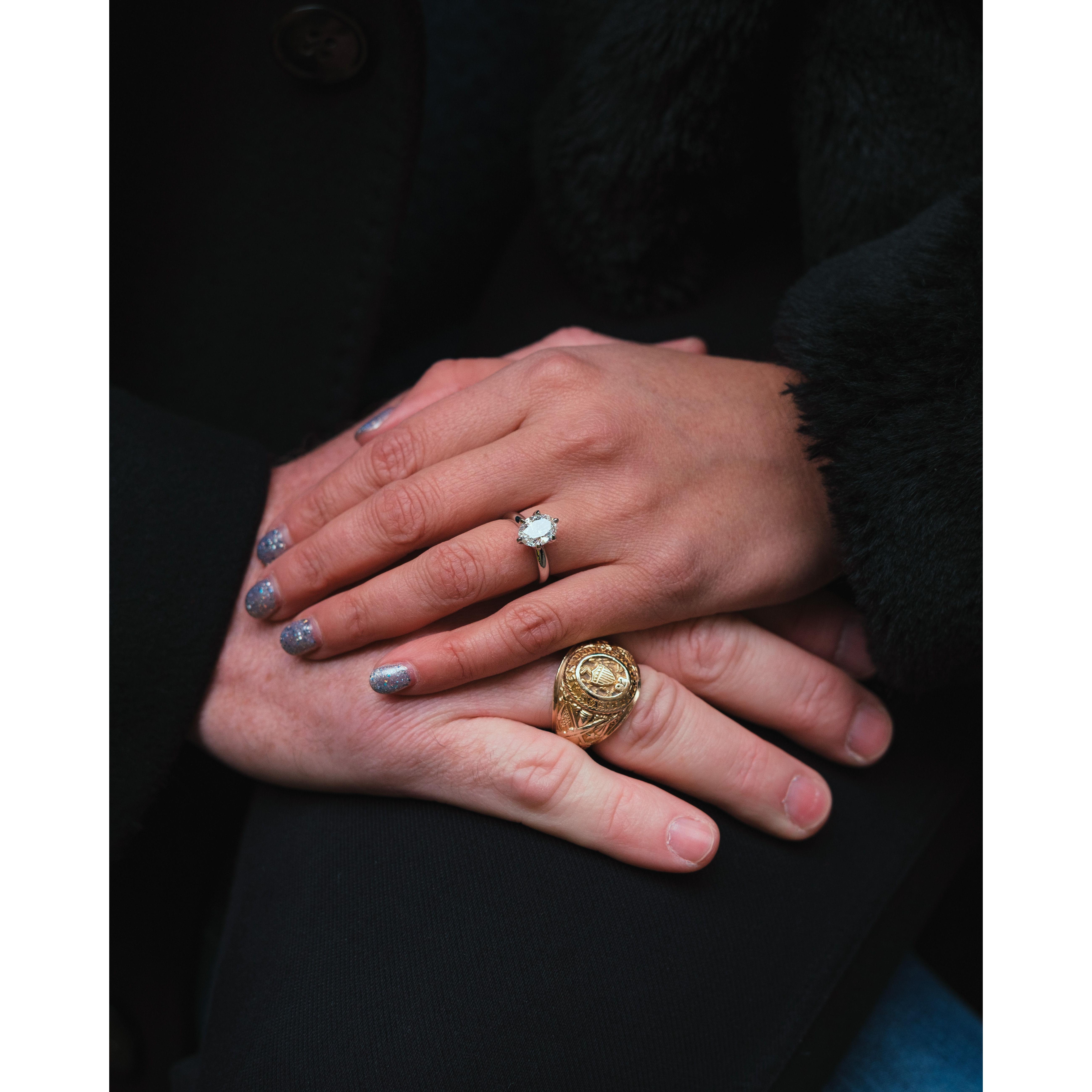 One of our first pictures after getting engaged