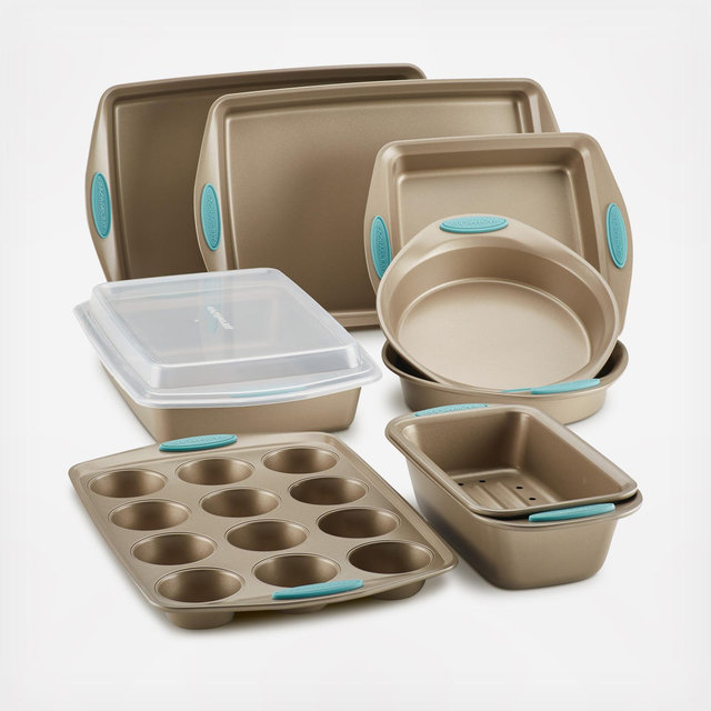 Rachael Ray, Cucina 10-Piece Nonstick Bakeware Baking Pan Set