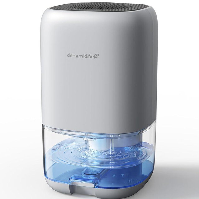 Dehumidifier,TABYIK Quiet with Auto Shut Off, Small Dehumidifiers for Bedroom (280 sq. ft), Bathroom, RV, Home, Silver
