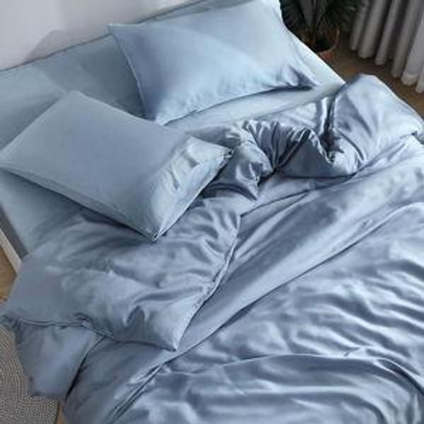 4 Piece Sheet Set (COLOR: Sky, SIZE: Queen)