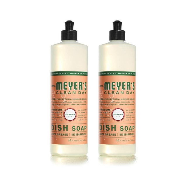 Mrs. MEYER'S CLEAN DAY Liquid Dish Soap,16 fl oz. (Pack of 2)