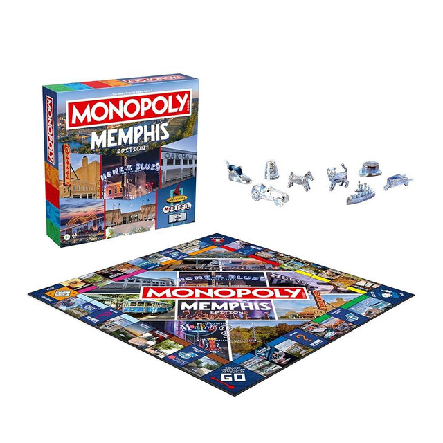 Monopoly Board Game – Memphis, TN Edition: 2-6 Players Family Board Games for Kids and Adults, Board Games for Kids 8 and Up, Great for Game Night