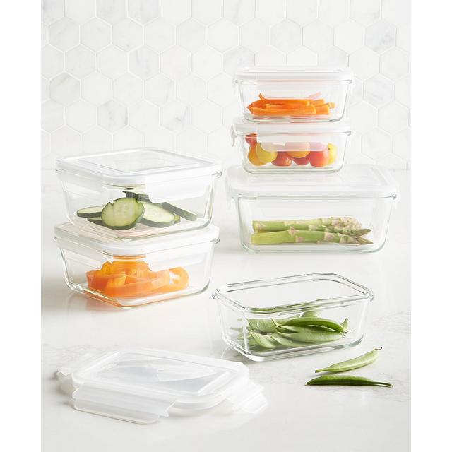 Martha Stewart Collection 12-Pc. Glass Food Storage Container Set, Created for Macy's