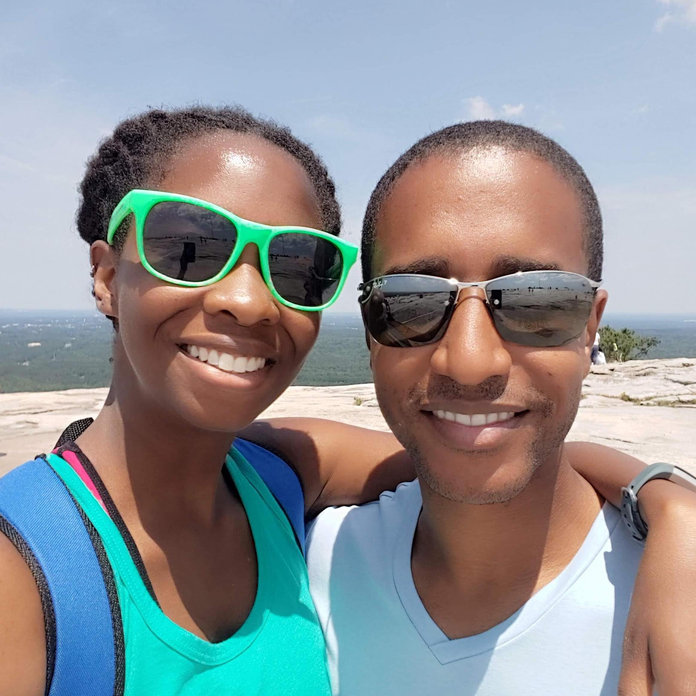 Being active and climbing Stone Mountain
