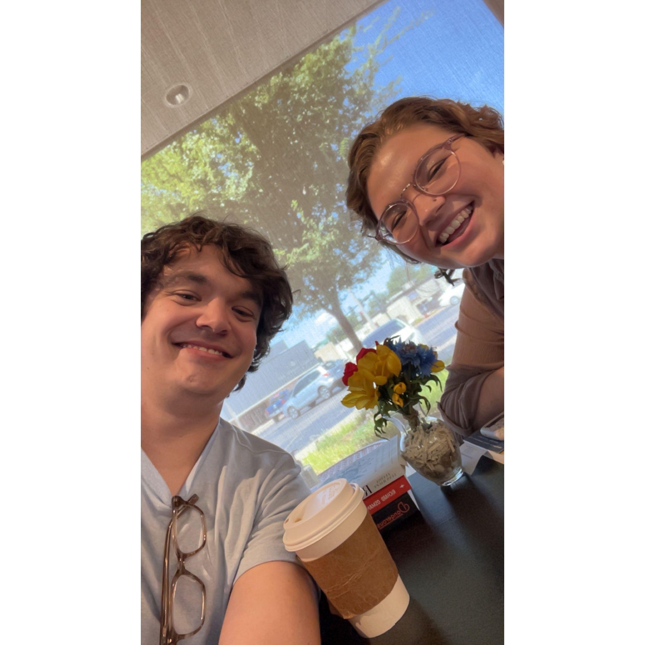 August - Our first date at Watermark. We'd already been talking everyday for almost a month!